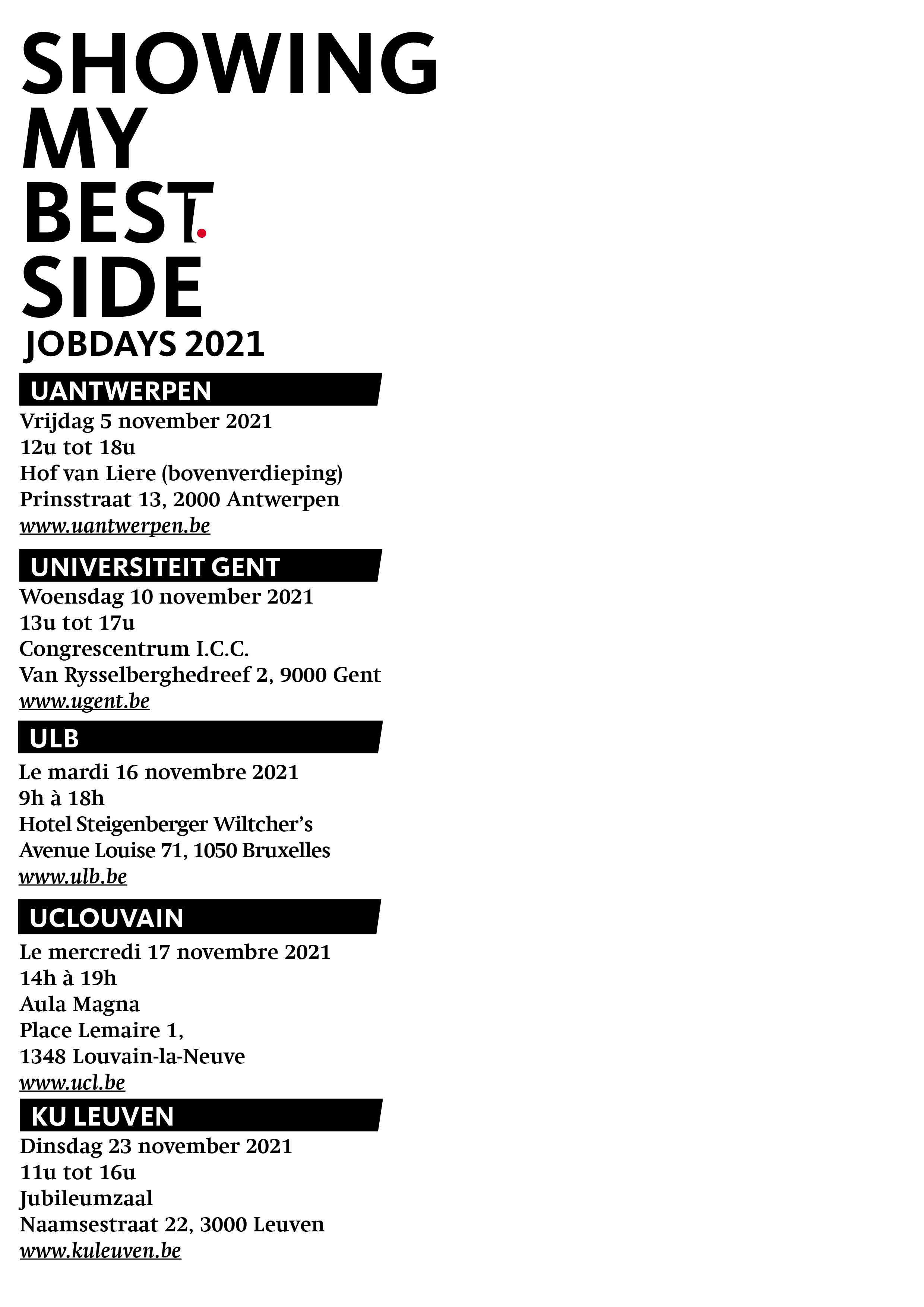 Kalender Jobdays 2020 finaal